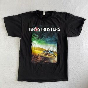 Gildan Ghostbusters T-Shirt Mens Medium Black Movie Graphic Ecto-1‎ Afterlife